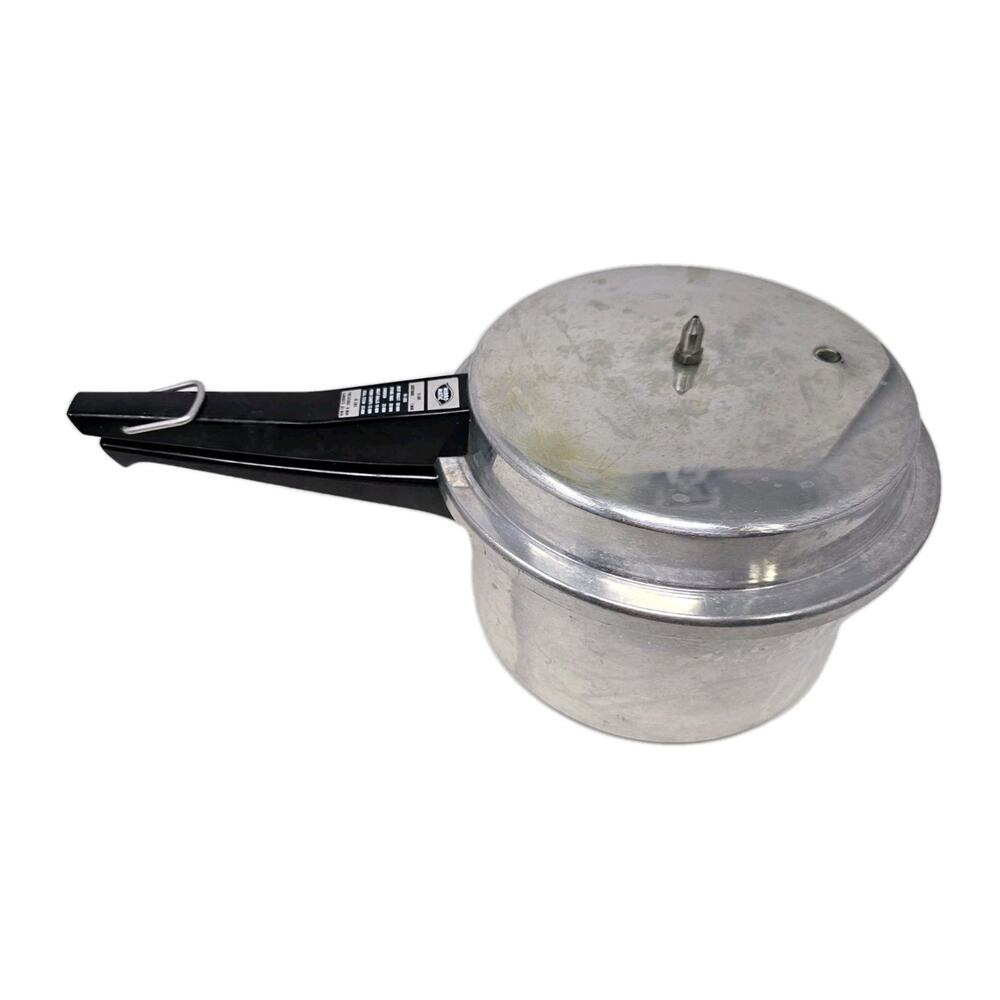 VINTAGE Mirro Pressure Cooker Stove Top Aluminum With Jiggler M-0294 4 QT Insert